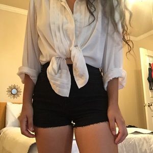 Silky button up blouse